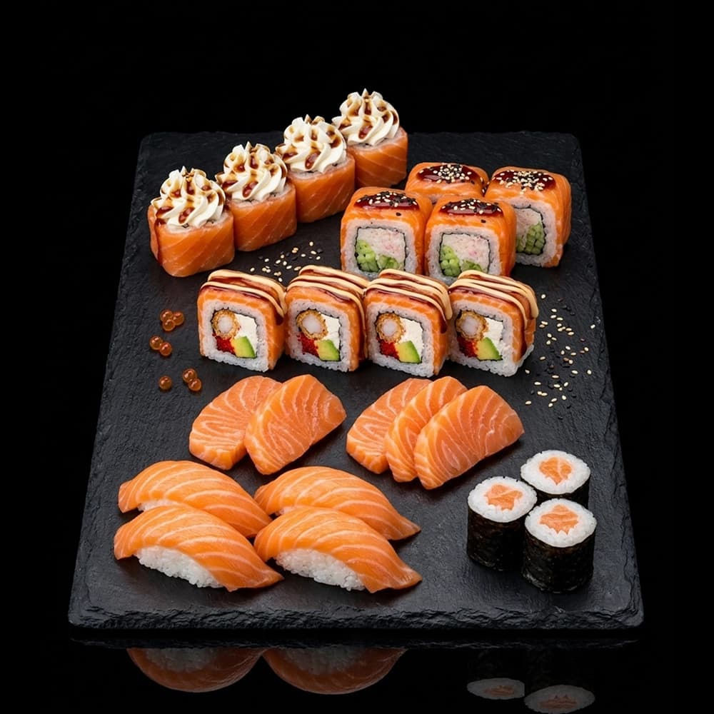 Salmon Platter 19 pcs + 5 shahimi