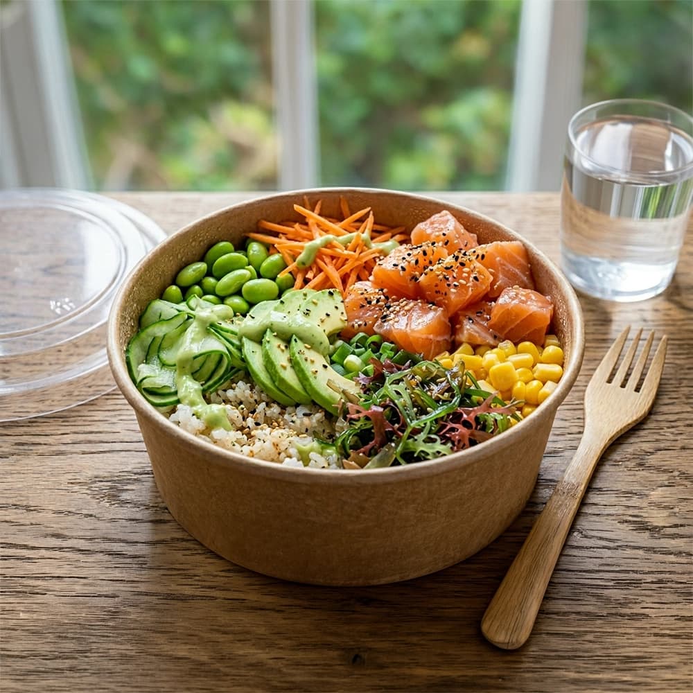 Salmon poke bowl